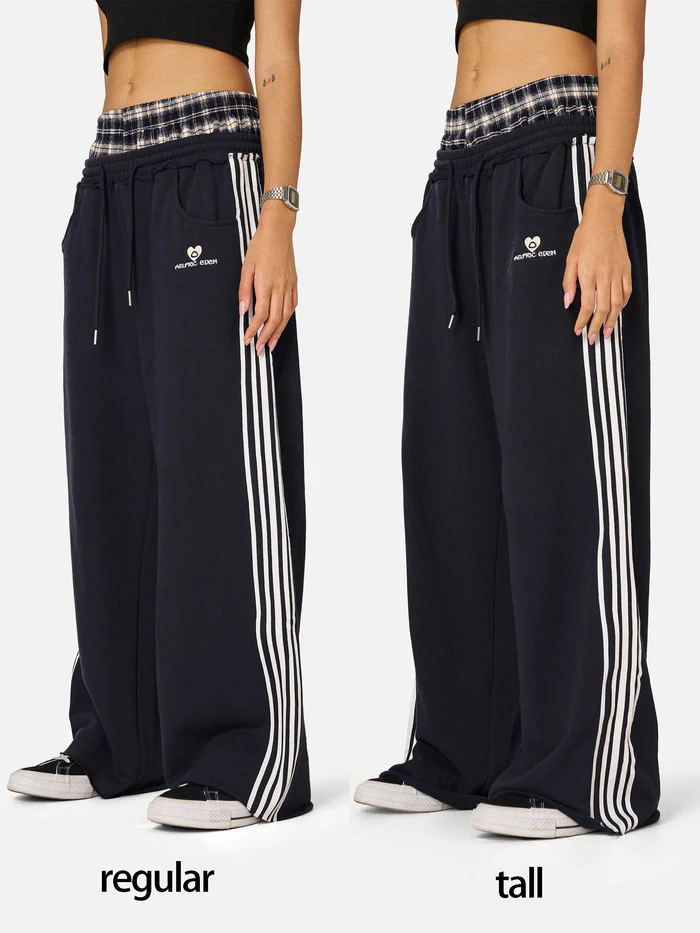 【59% off ！】Double Waist Baggy Sweatpants