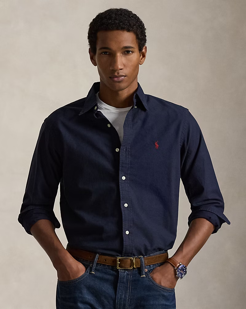 【Up to 59% off！】Garment-Dyed Oxford Shirt - All Fits