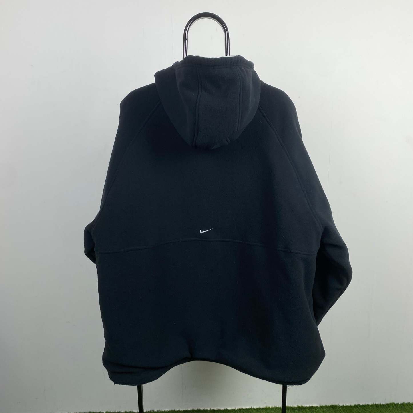 2000'sReversible Side Winder Fleece Coat Jacket Black