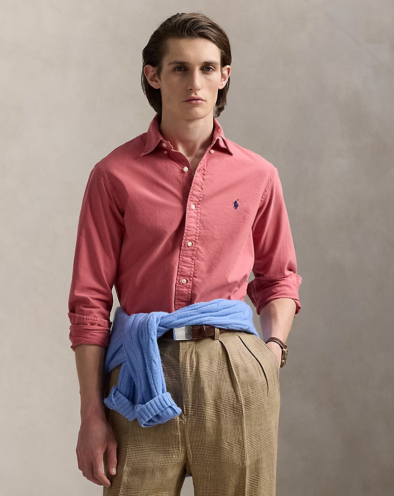 【Up to 59% off！】Garment-Dyed Oxford Shirt - All Fits