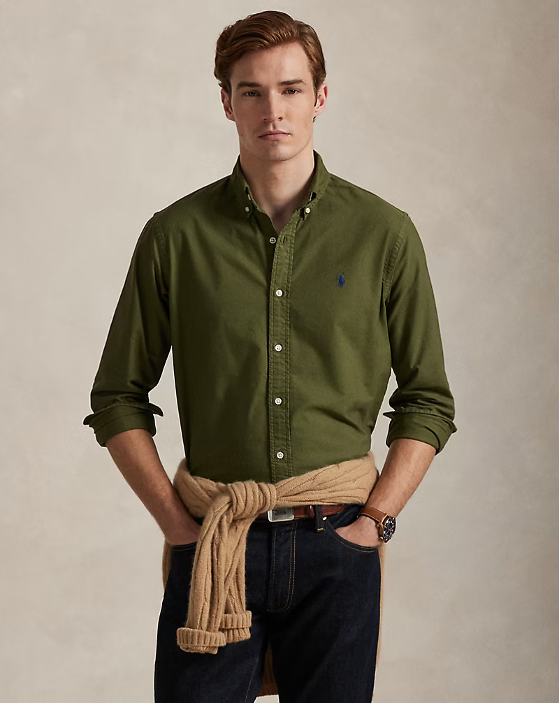 【Up to 59% off！】Garment-Dyed Oxford Shirt - All Fits
