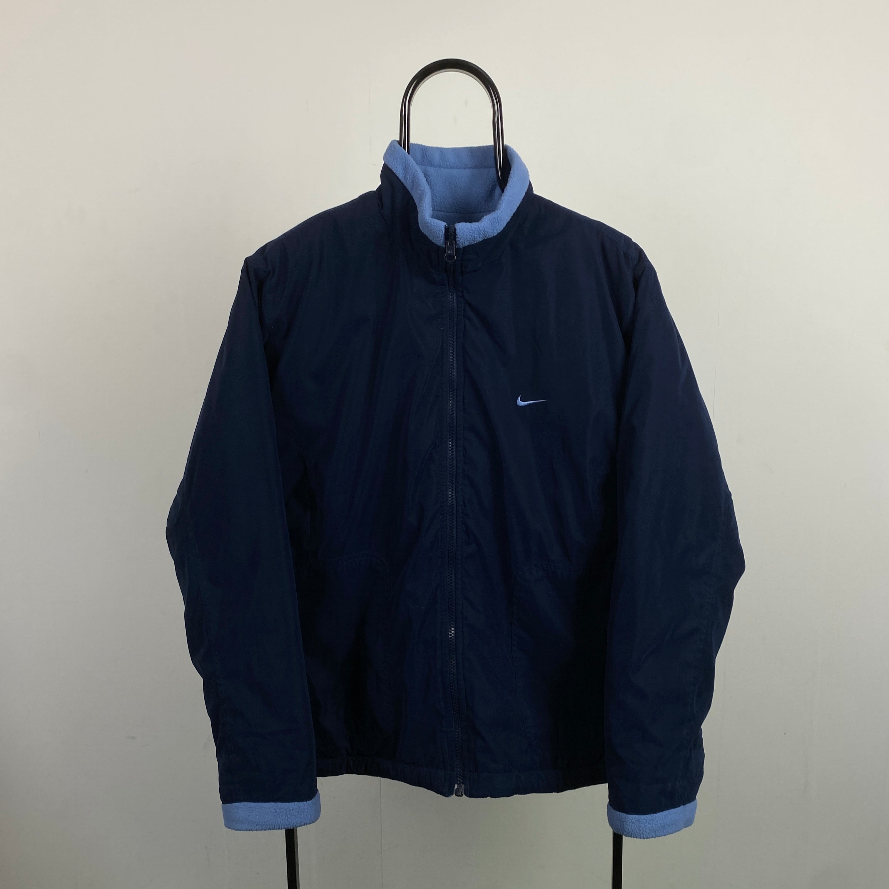 2000'sReversible Fleece Coat Jacket Blue