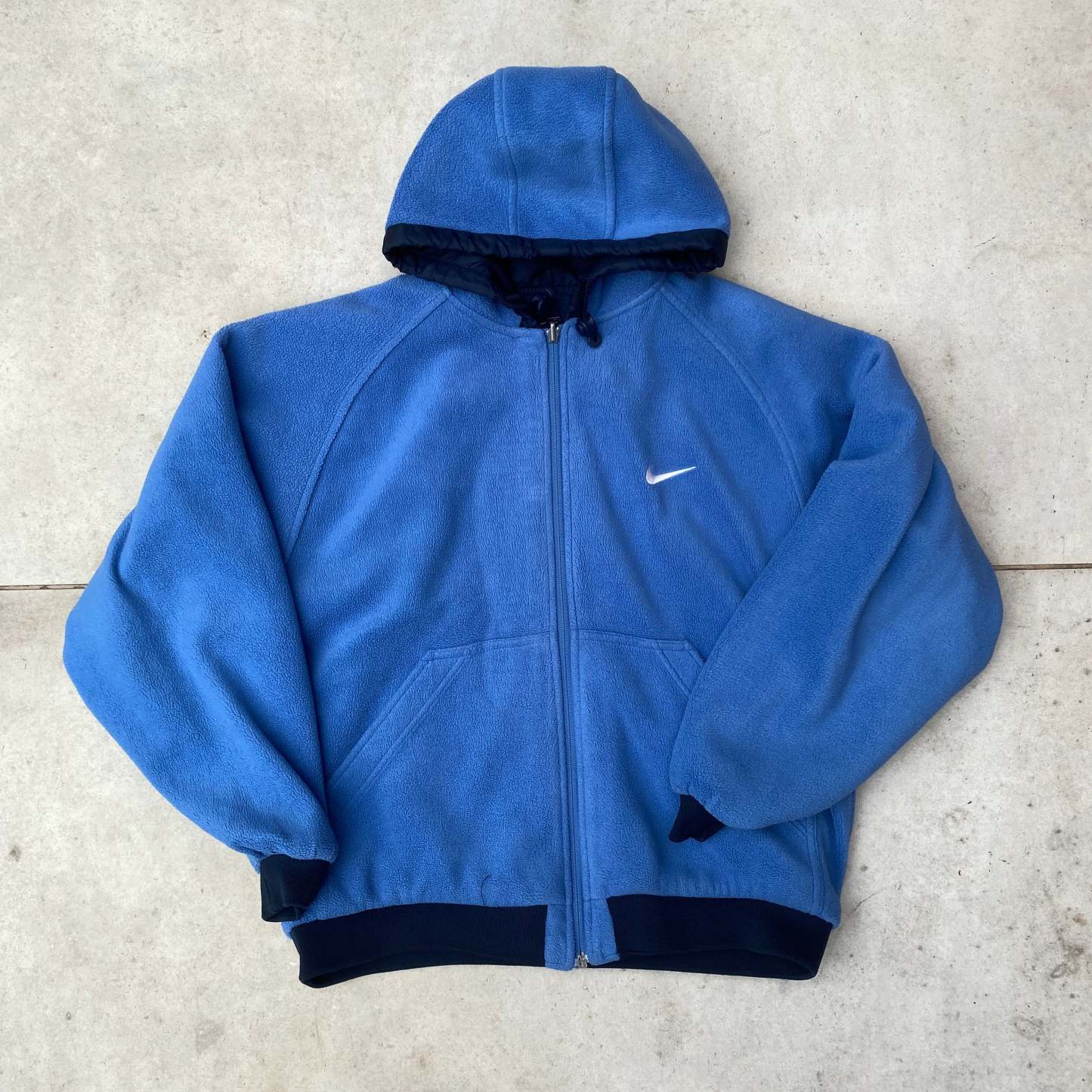 2000'sReversible Fleece Coat Jacket Blue