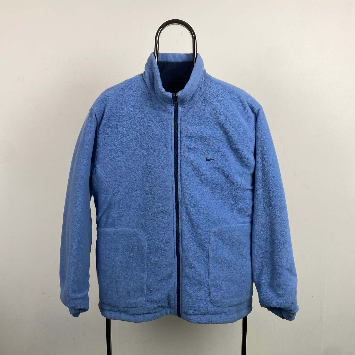 2000'sReversible Fleece Coat Jacket Blue