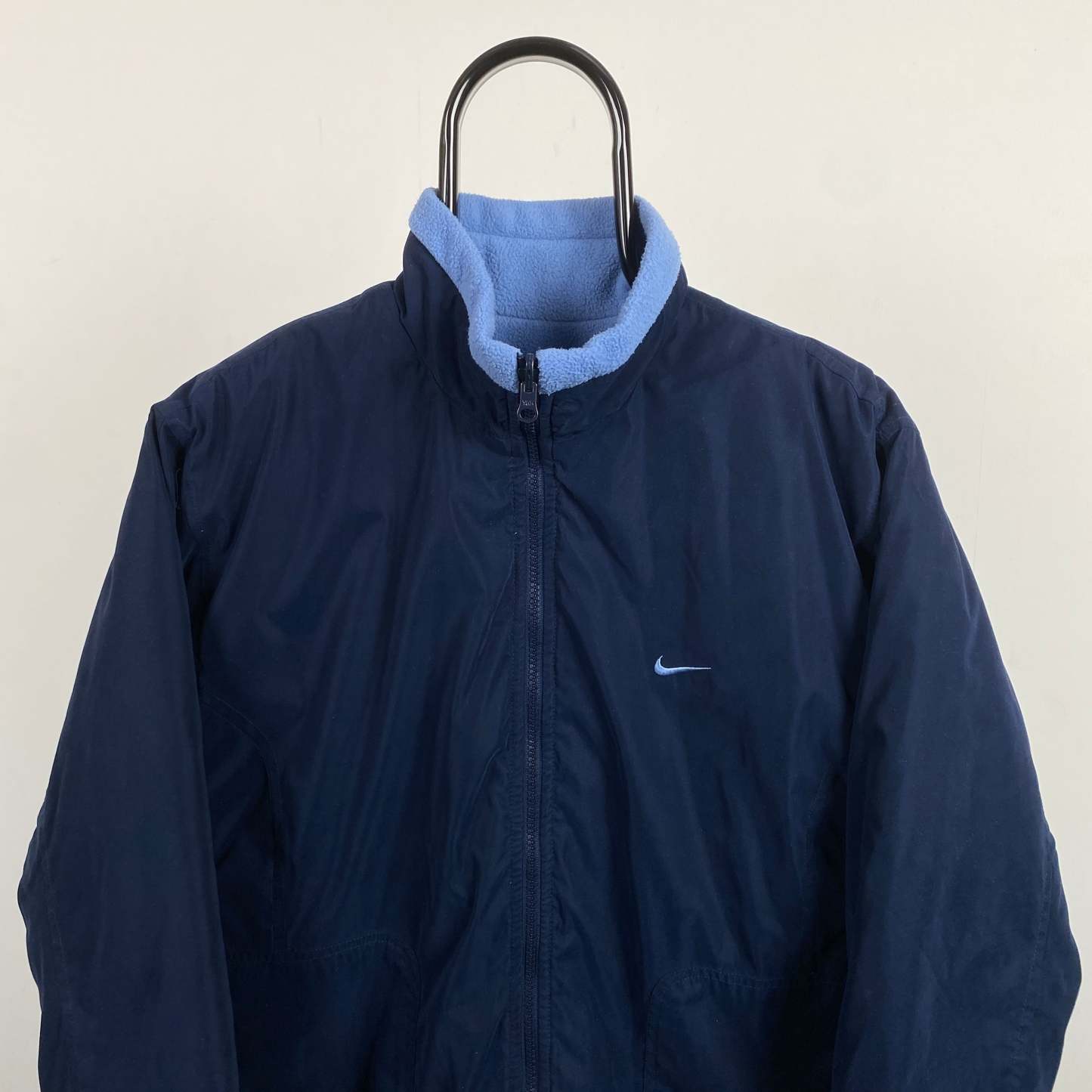 2000'sReversible Fleece Coat Jacket Blue