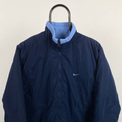 2000'sReversible Fleece Coat Jacket Blue