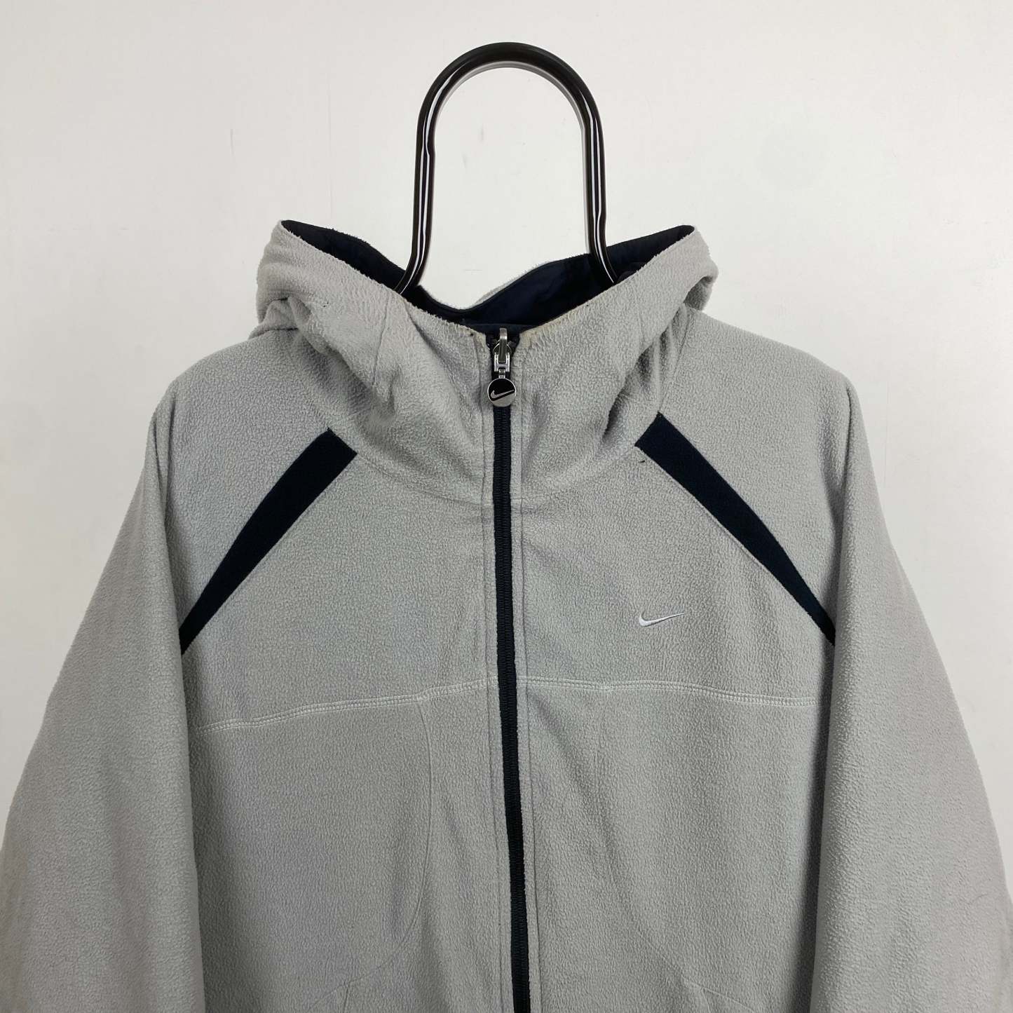 2000'sReversible Fleece Coat Jacket Black