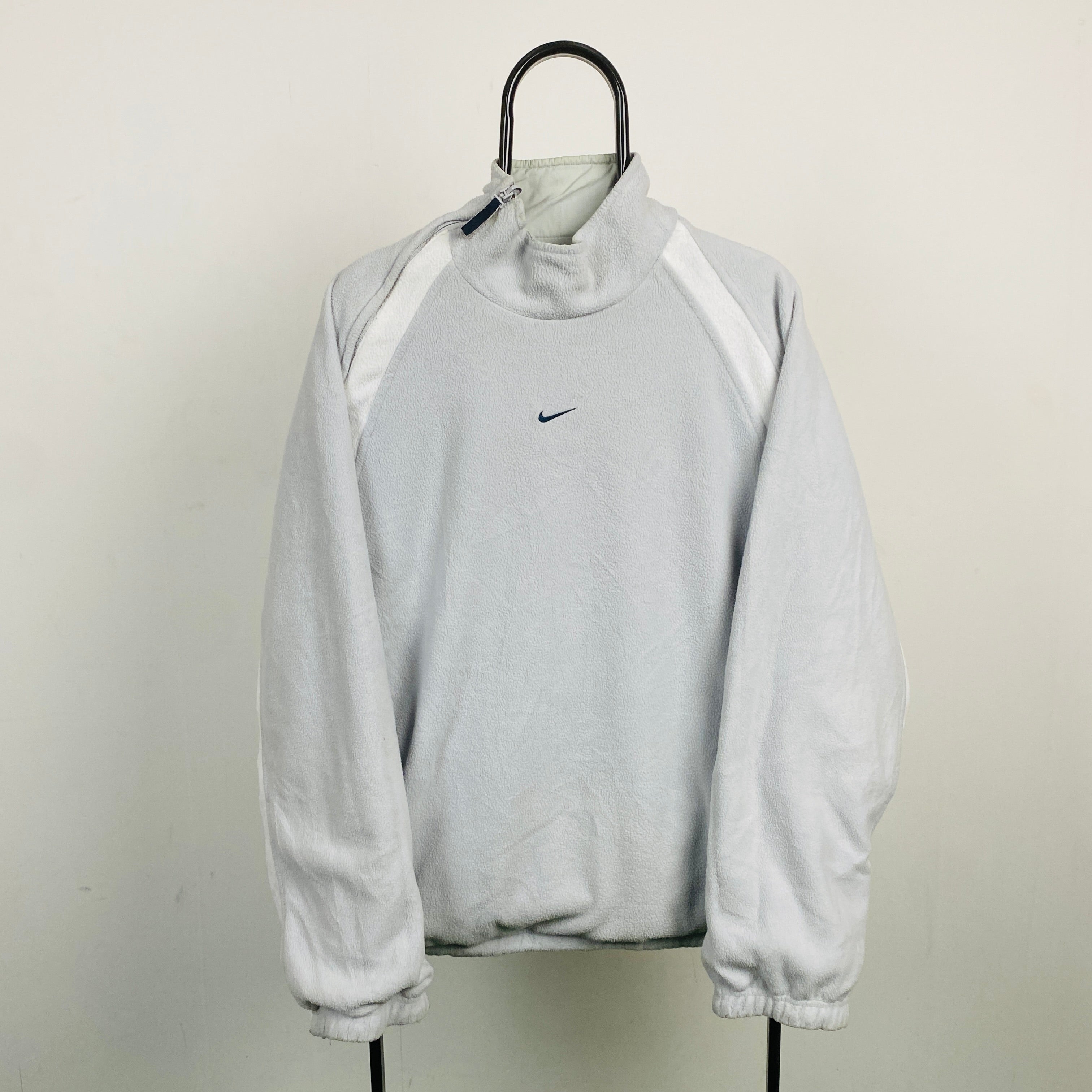 2000'sReversible Side Winder Fleece Jacket Grey