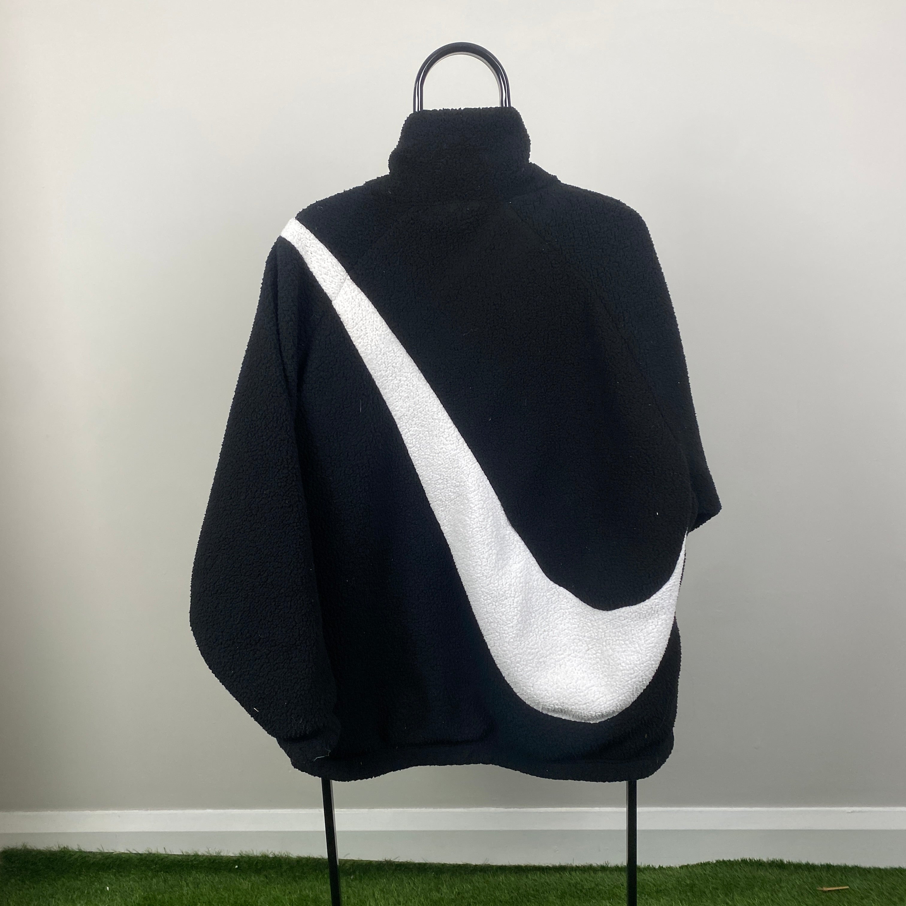 2000'sReversible Fleece Coat Jacket Black