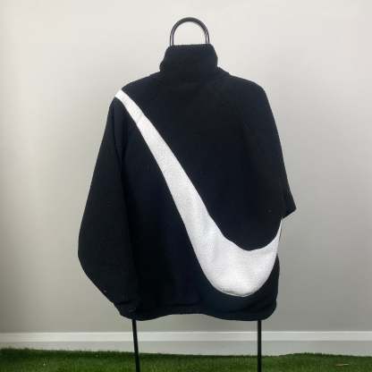 2000'sReversible Fleece Coat Jacket Black