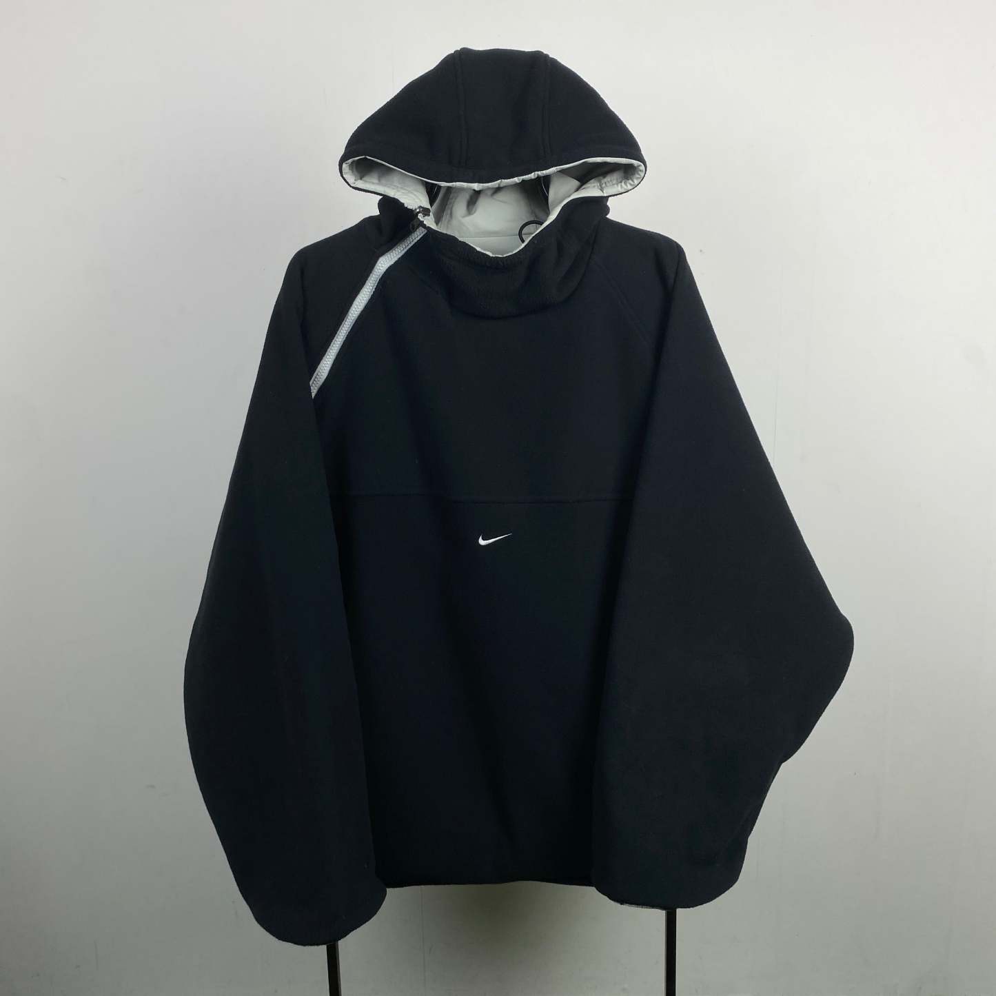 2000'sReversible Side Winder Fleece Coat Jacket Black