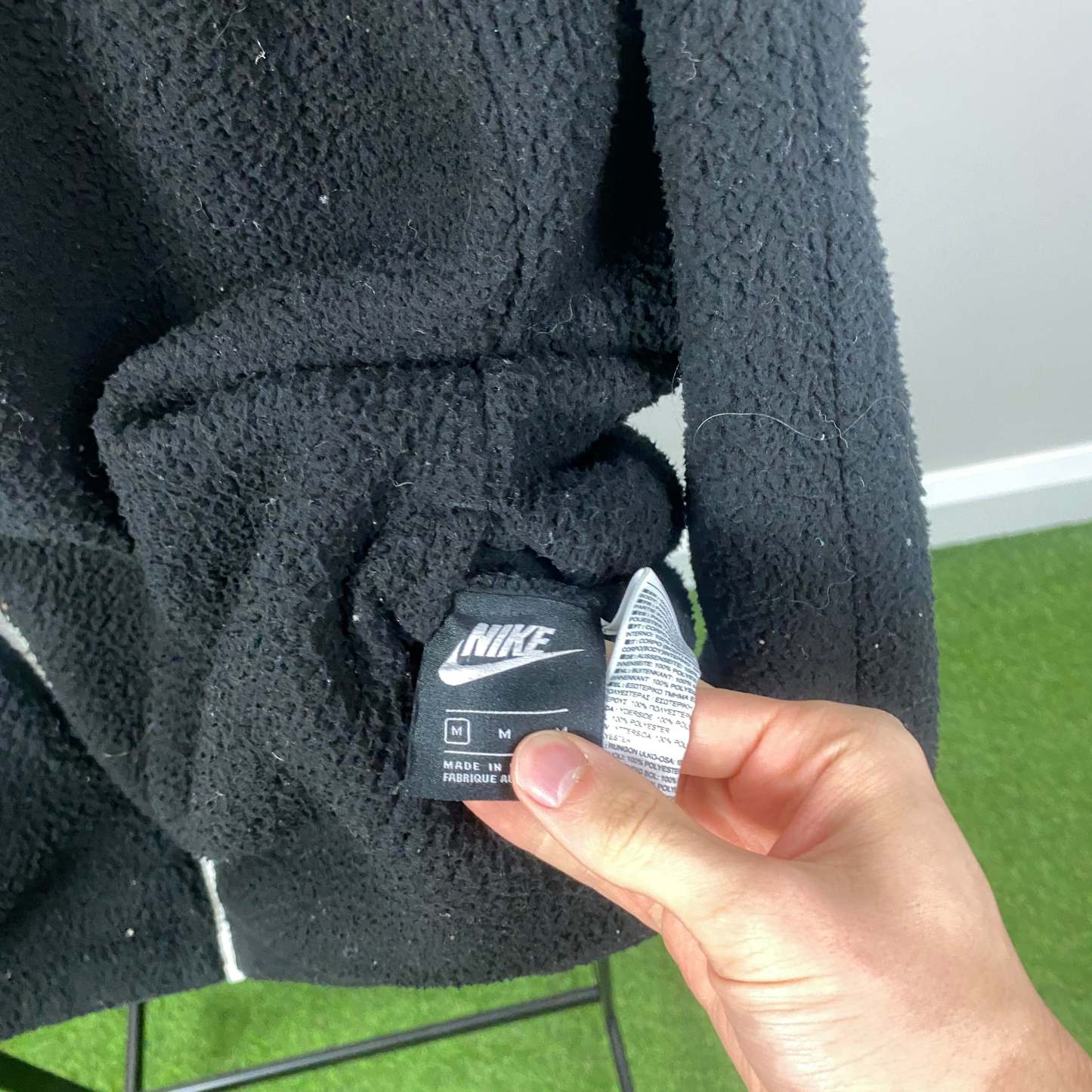 2000'sReversible Fleece Coat Jacket Black