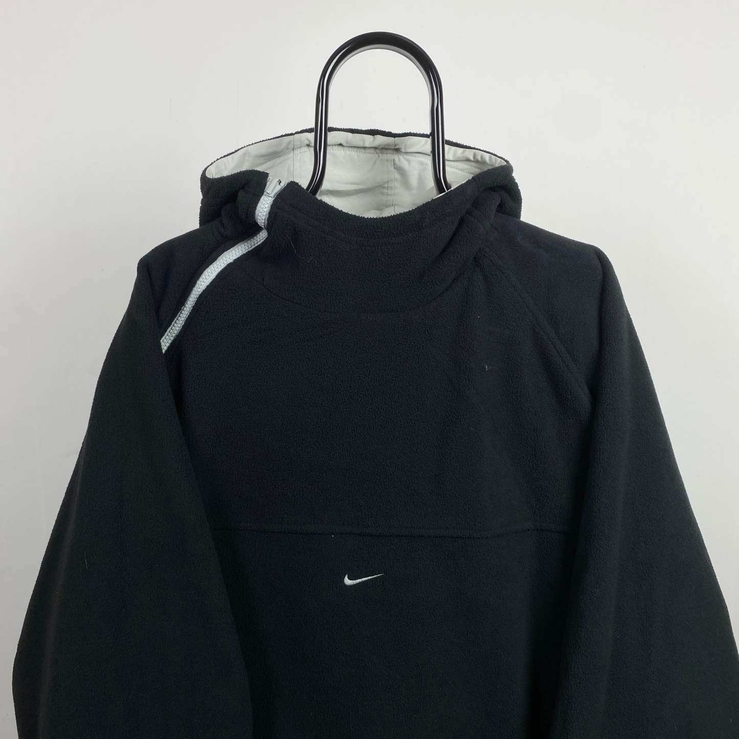 2000'sReversible Side Winder Fleece Coat Jacket Black