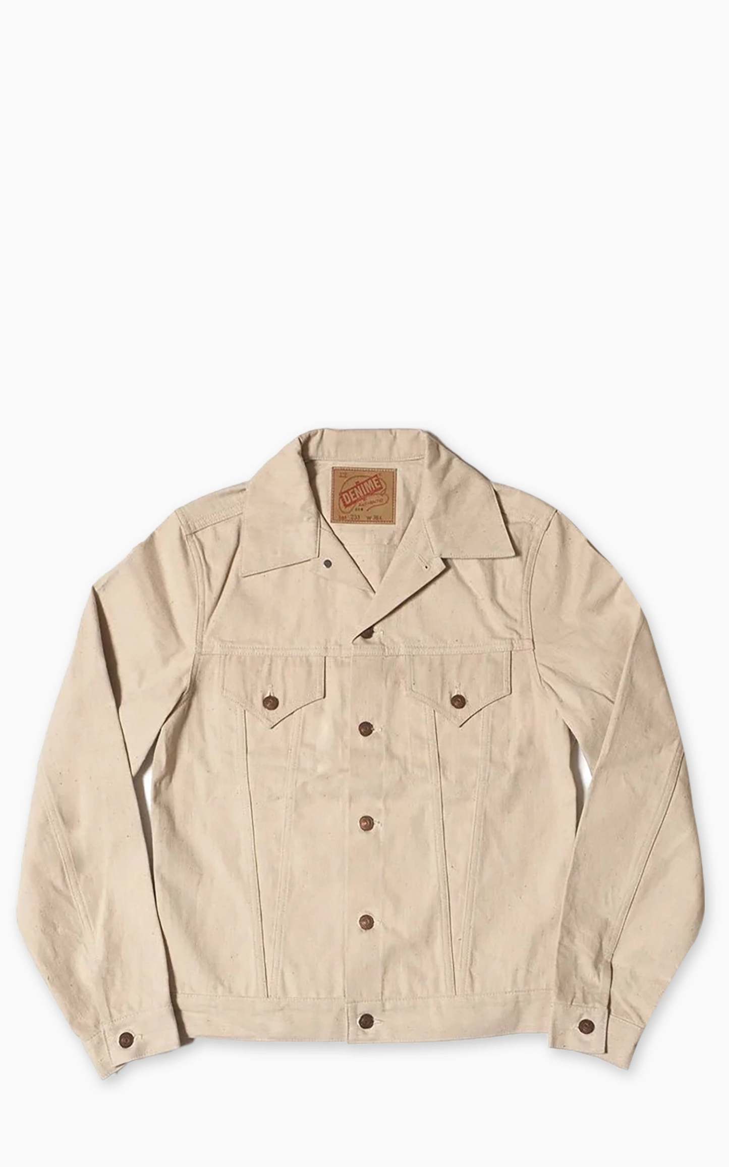 Denime Lot 233-66M Type III Denim Jacket Selvedge Mother Cotton Natural