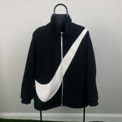 2000'sReversible Fleece Coat Jacket Black