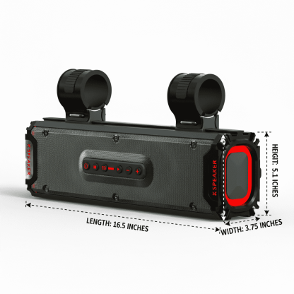 KSPEAKER K66 UTV Sound Bar - 1600W Peak Power, IP67 Waterproof
