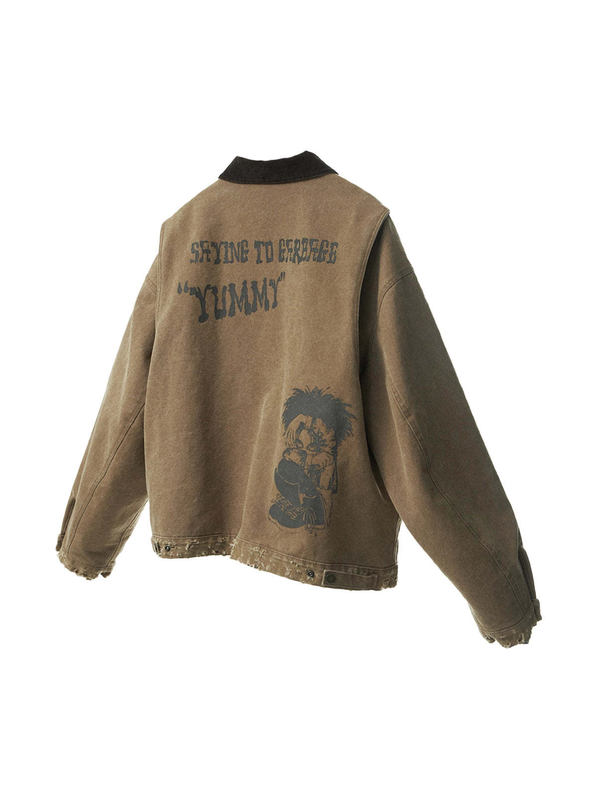 Brown Distressed Detroit Jacket