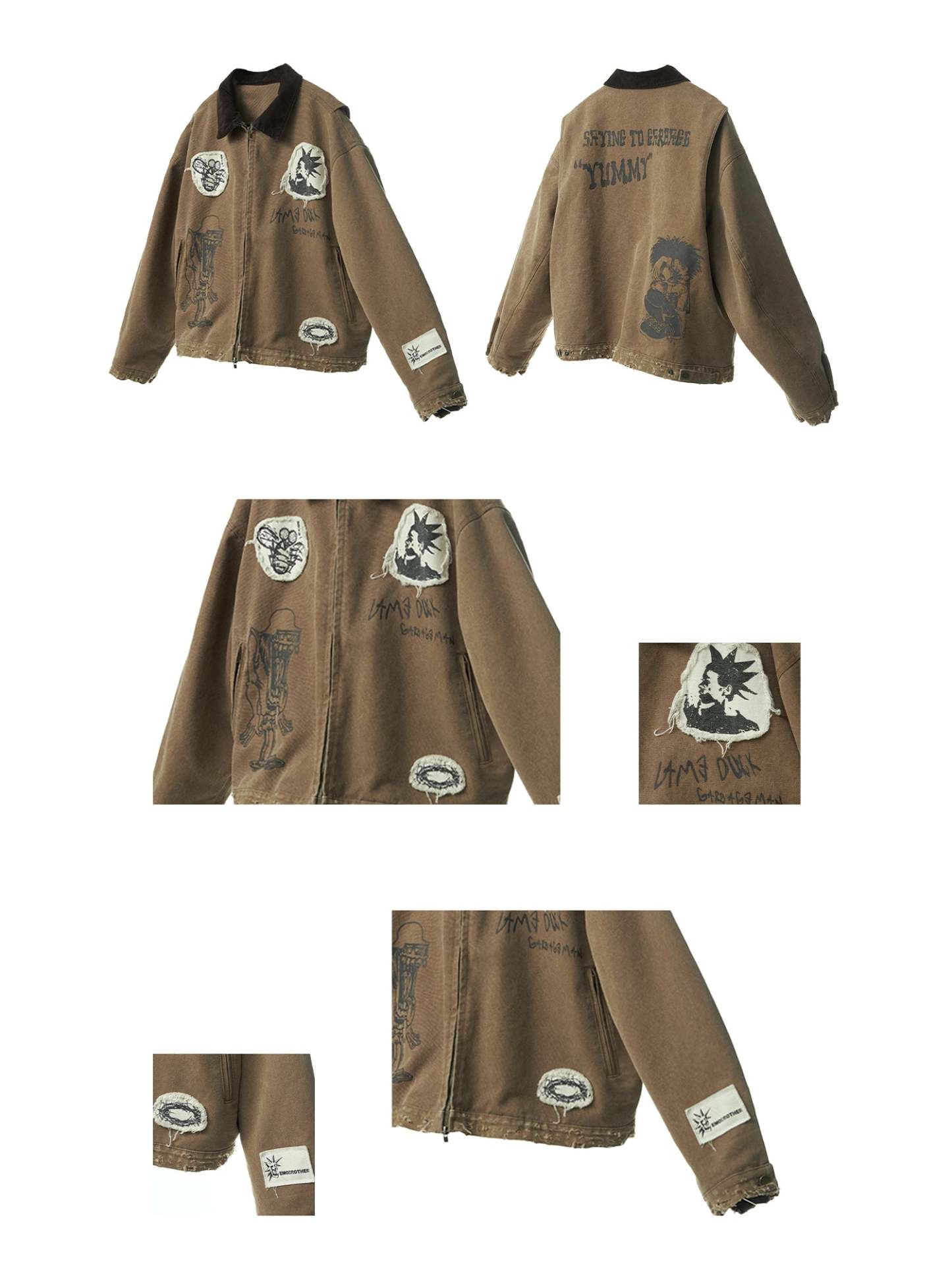 Brown Distressed Detroit Jacket