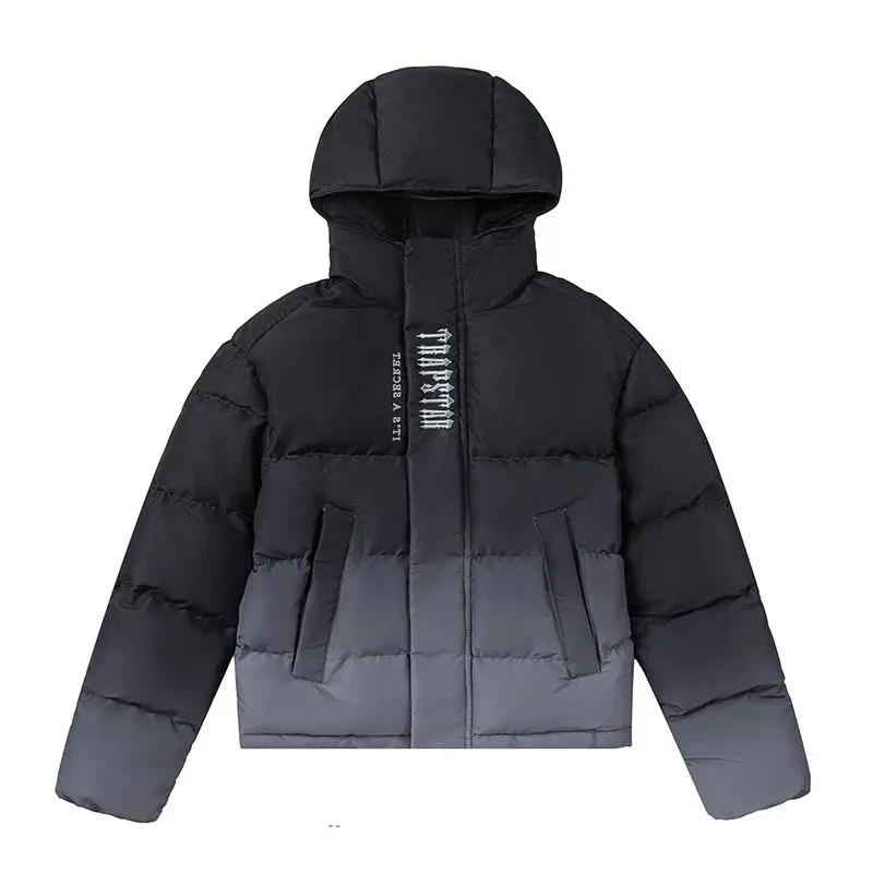 Trapstar Decoded Hooded 2.0 Puffer Jacket Black Gradient