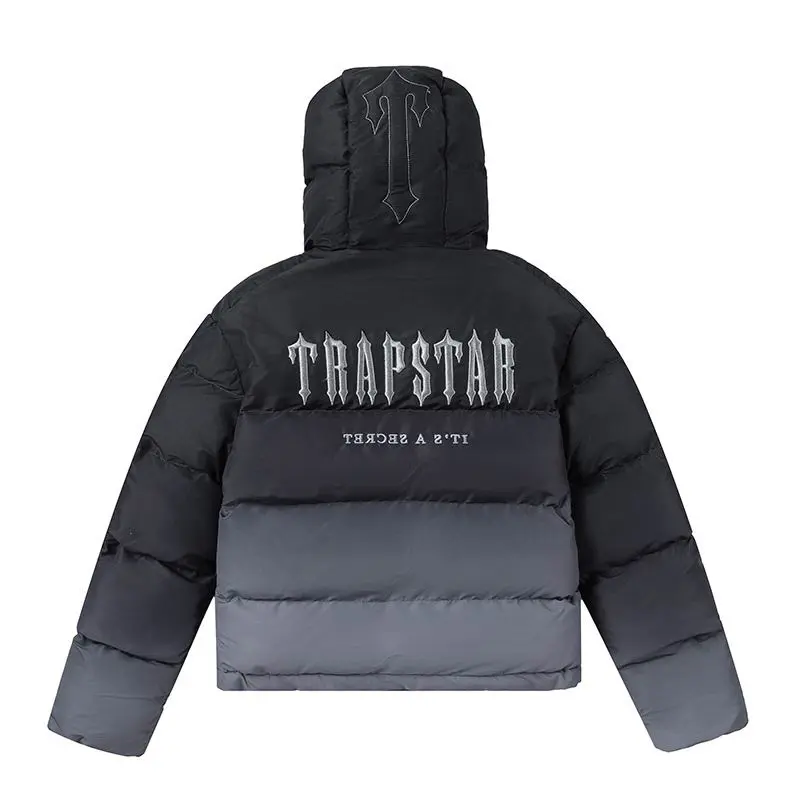 Trapstar Decoded Hooded 2.0 Puffer Jacket Black Gradient