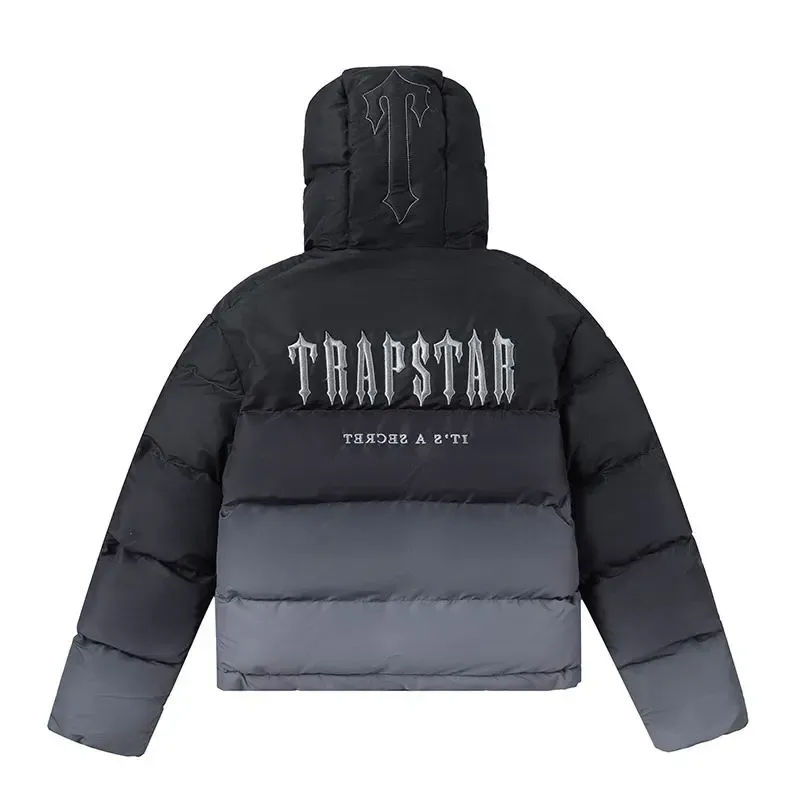 Trapstar Decoded Hooded 2.0 Puffer Jacket Black Gradient