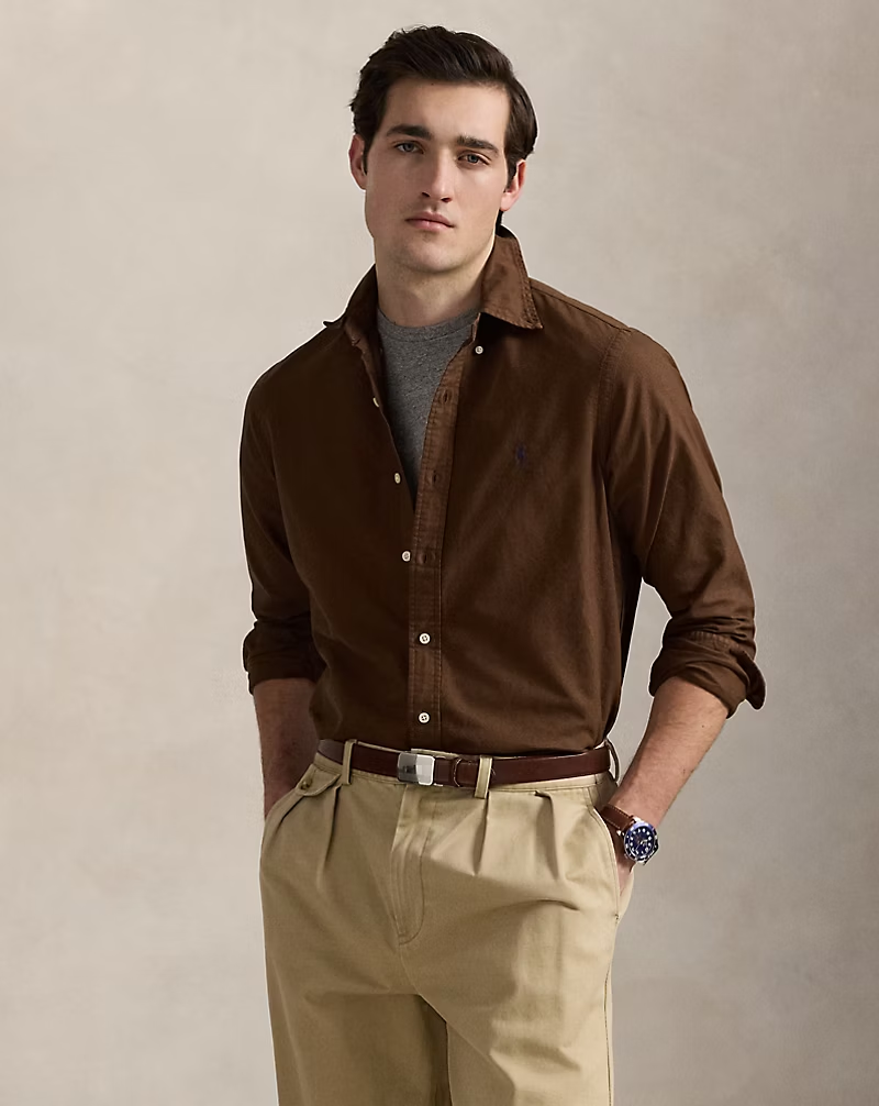 【Up to 59% off！】Garment-Dyed Oxford Shirt - All Fits