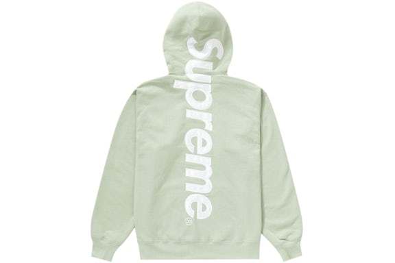 Satin Appliqué Hooded Sweatshirt