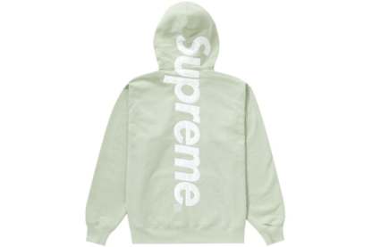 Satin Appliqué Hooded Sweatshirt