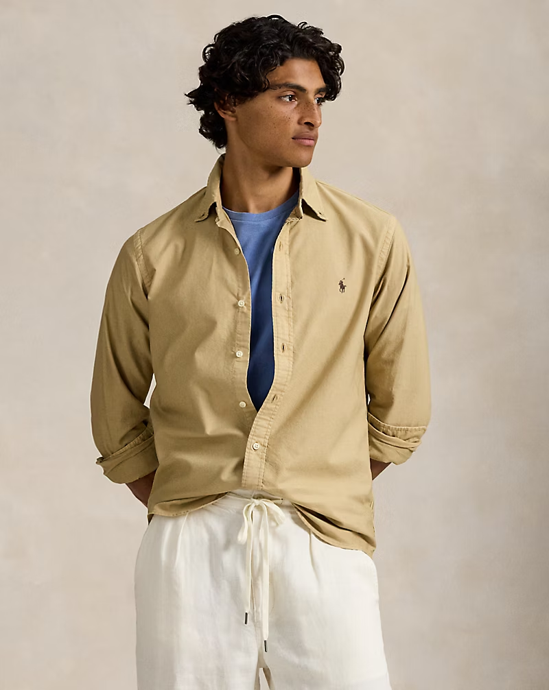 【Up to 59% off！】Garment-Dyed Oxford Shirt - All Fits