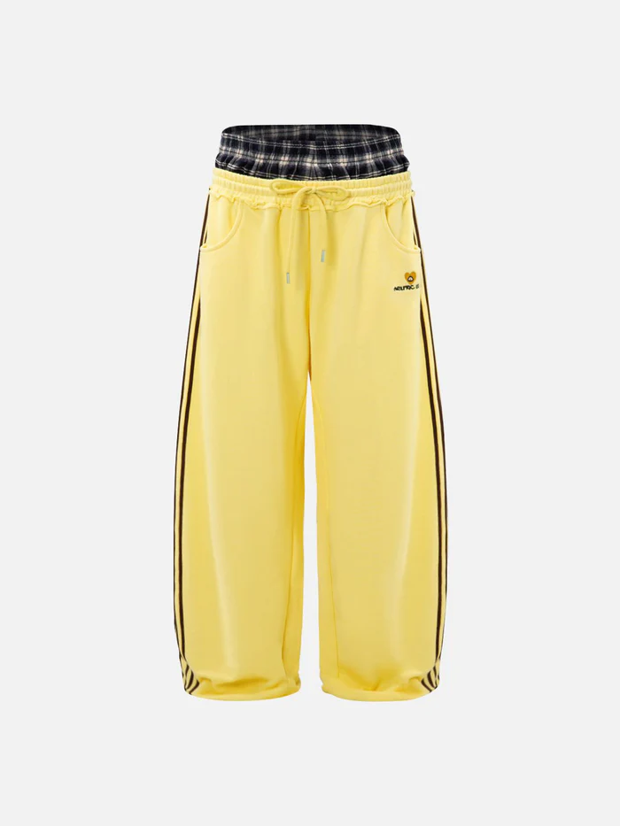 【59% off ！】Double Waist Baggy Sweatpants