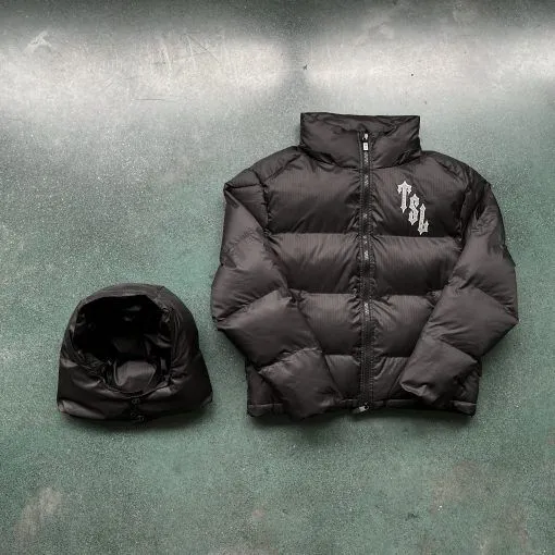 Trapstar Decoded Puffer Jacket Black