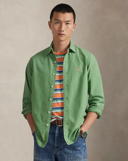 【Up to 59% off！】Garment-Dyed Oxford Shirt - All Fits