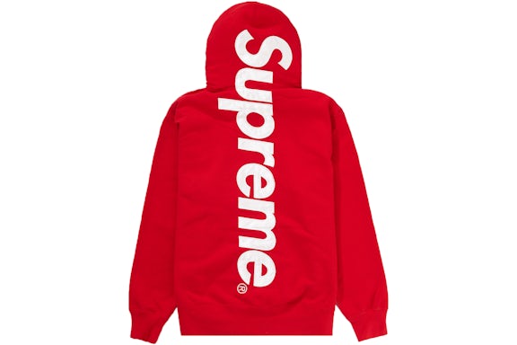 Satin Appliqué Hooded Sweatshirt