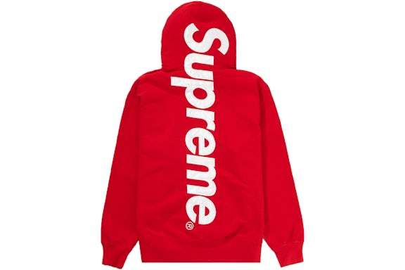 Satin Appliqué Hooded Sweatshirt
