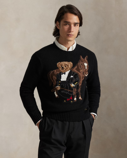【Up to 59% off！】Polo Bear Wool Sweater