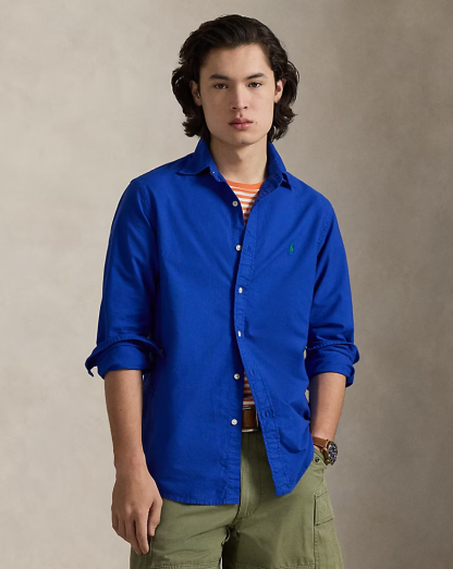 【Up to 59% off！】Garment-Dyed Oxford Shirt - All Fits