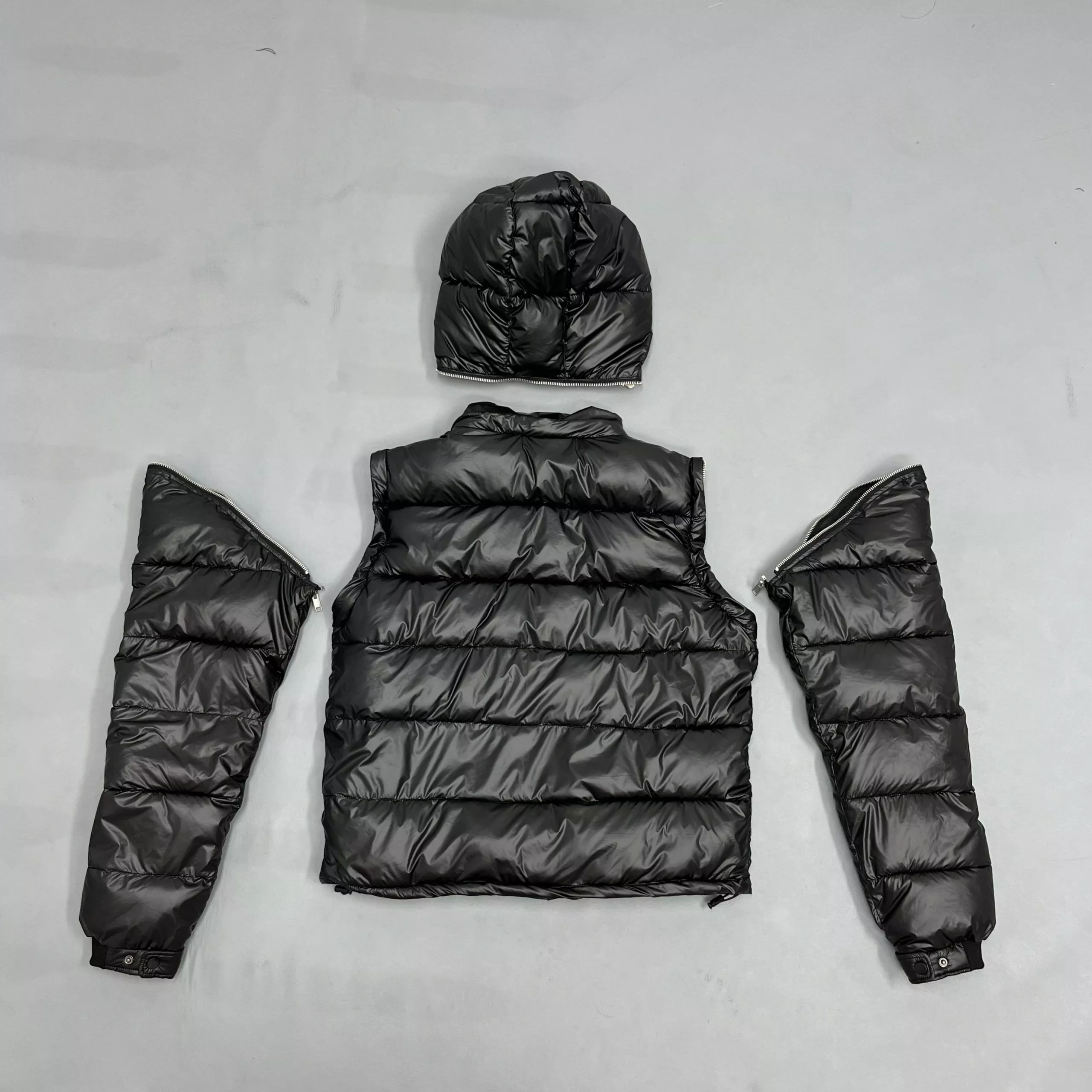 Trapstar Chenille Decoded Puffer Jacket Black