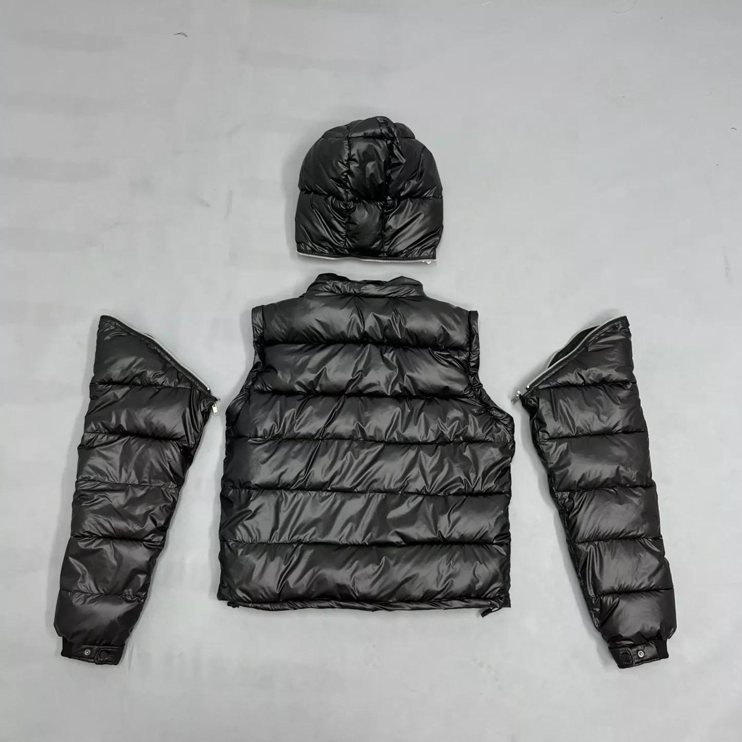Trapstar Chenille Decoded Puffer Jacket Black