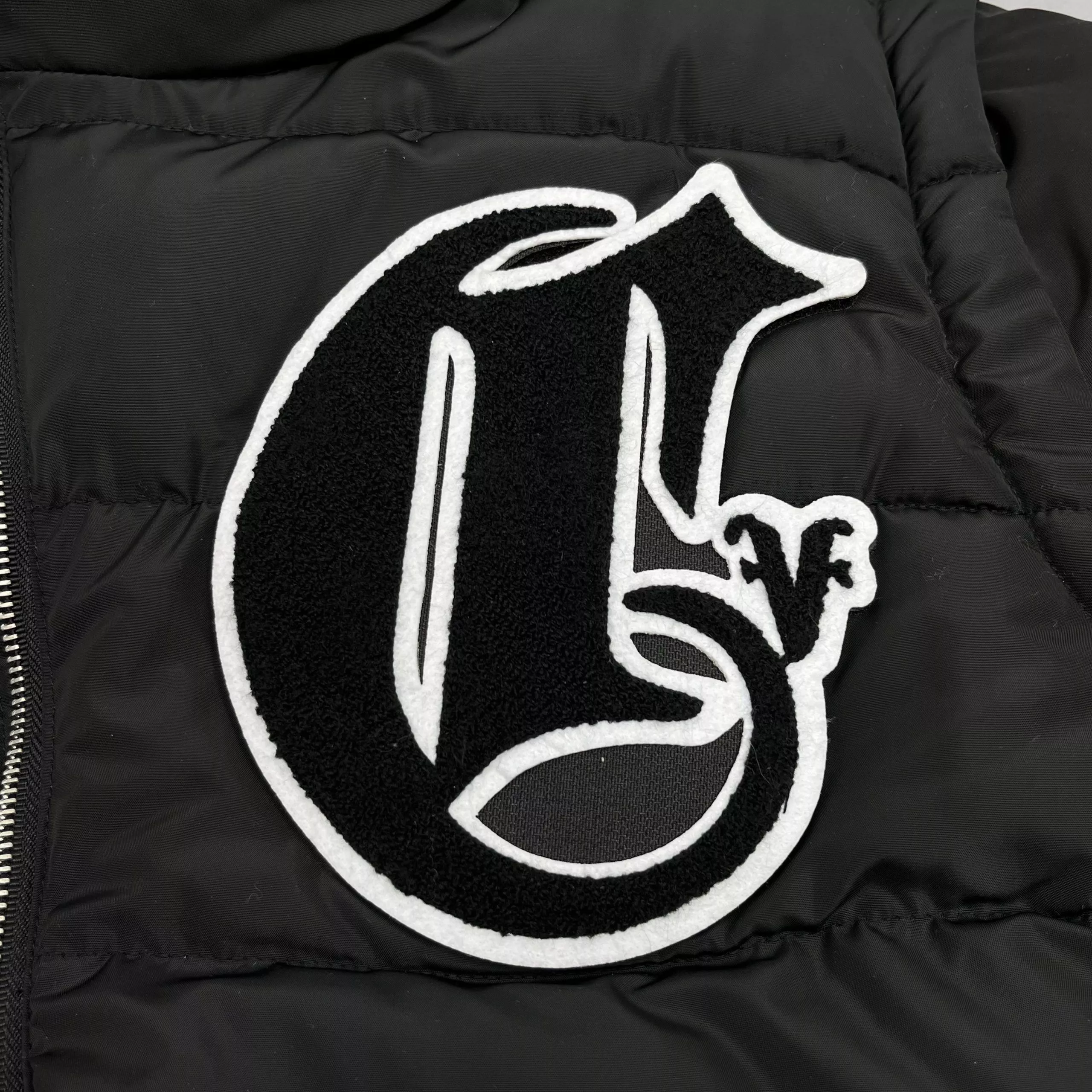 Corvidae Puffer Vest Jacket Black