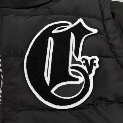 Corvidae Puffer Vest Jacket Black