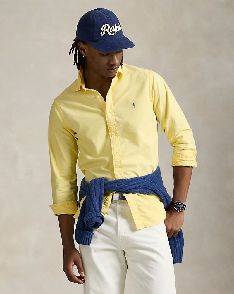 【Up to 59% off！】Garment-Dyed Oxford Shirt - All Fits