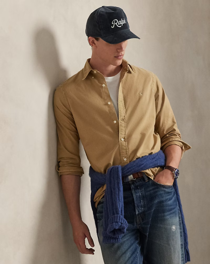 【Up to 59% off！】Garment-Dyed Oxford Shirt - All Fits