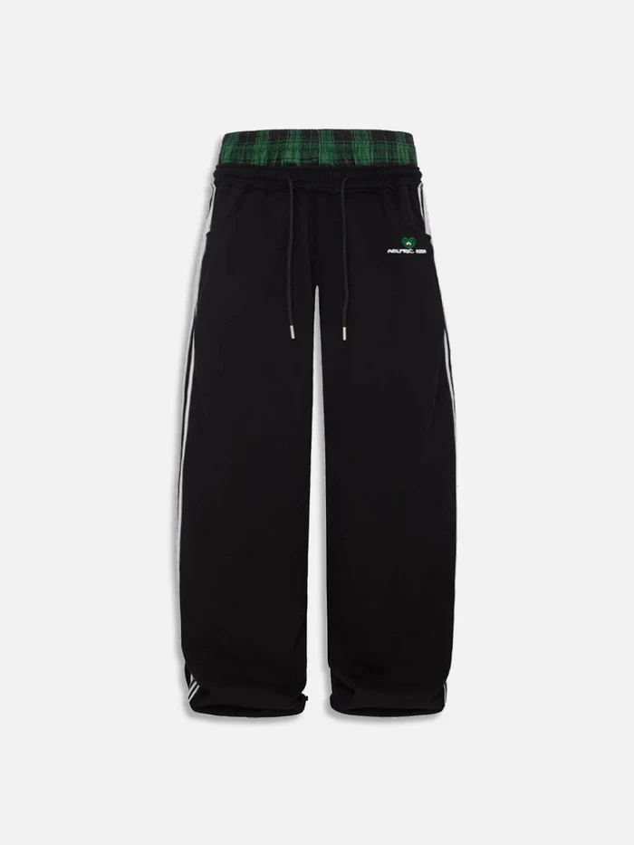 【59% off ！】Double Waist Baggy Sweatpants