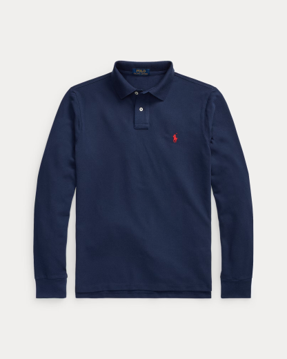 【Up to 59% off！】Mesh Long-Sleeve Polo Shirt – All Fits