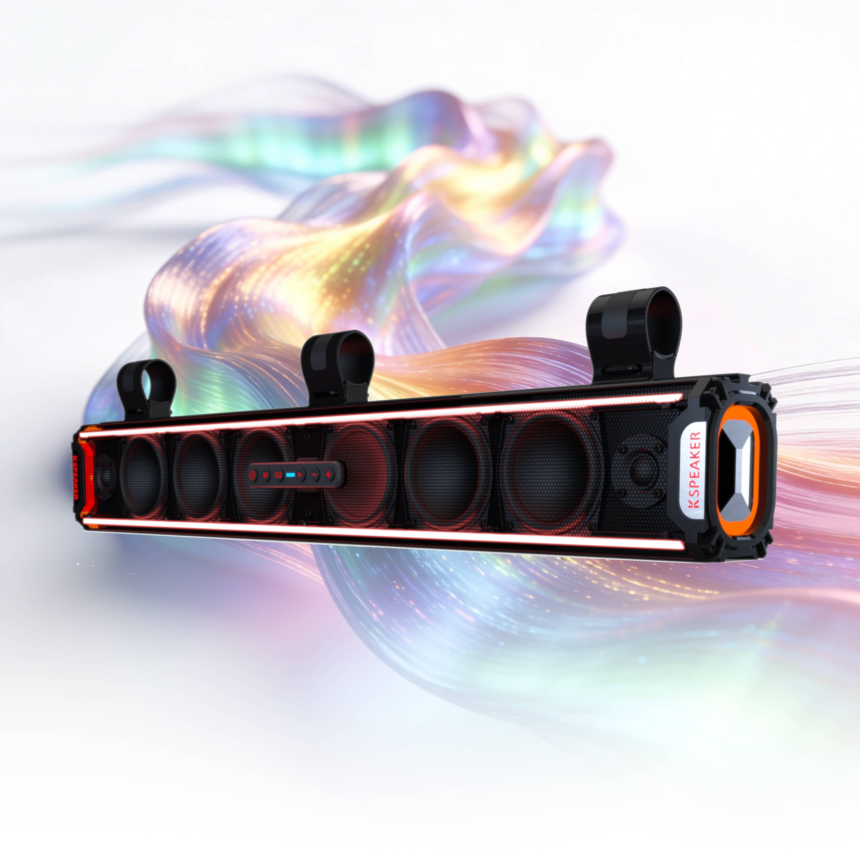 KSPEAKER K66 UTV Sound Bar - 1600W Peak Power, IP67 Waterproof