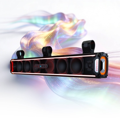 KSPEAKER K66 UTV Sound Bar - 1600W Peak Power, IP67 Waterproof