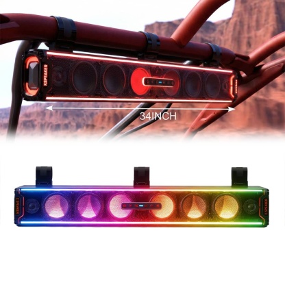 KSPEAKER K66 UTV Sound Bar - 1600W Peak Power, IP67 Waterproof