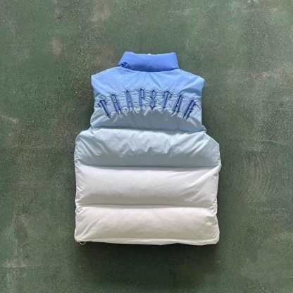 Trapstar Puffer Vest Light Blue and White