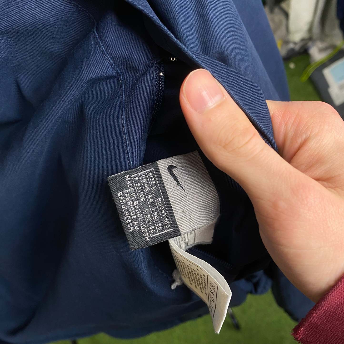 2000'sReversible Side Winder Fleece Jacket Blue Grey