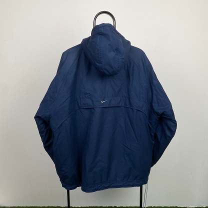 2000'sReversible Side Winder Fleece Jacket Blue Grey